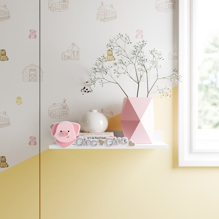 Prateleira MDF Amiguinho Porquinho Oinc — vista alternativa
