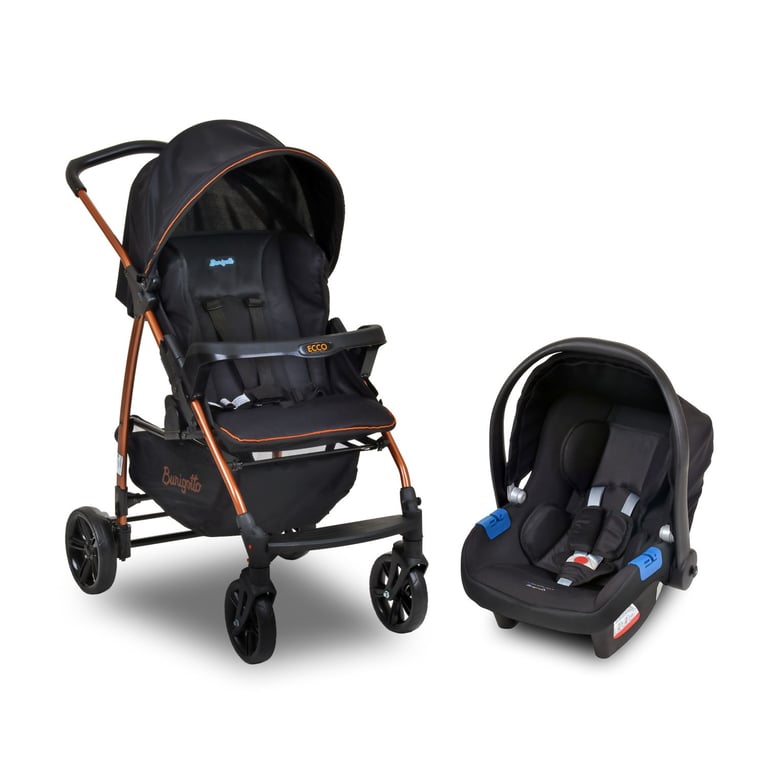Carrinho de Bebê Travel System Ecco Preto Cobre