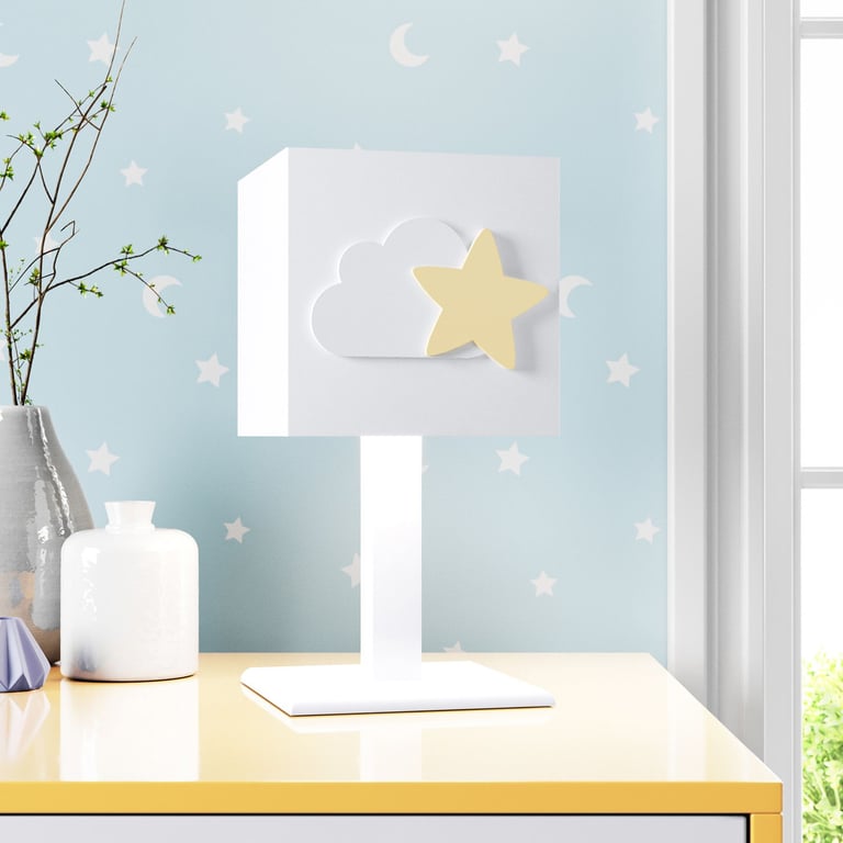 Abajur MDF Nuvem Estrelinha