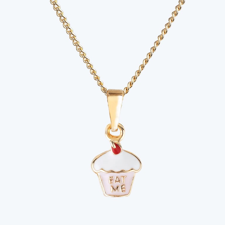 Colar Infantil Cupcake Ouro