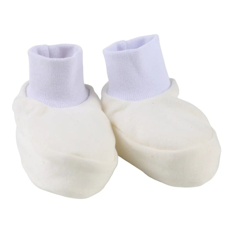 Pantufa Bebê Chutinho Liso Off White