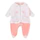 Saída Maternidade Baby Gijo Plush Bordado Cisnes + Manta Salmão - imagem 1