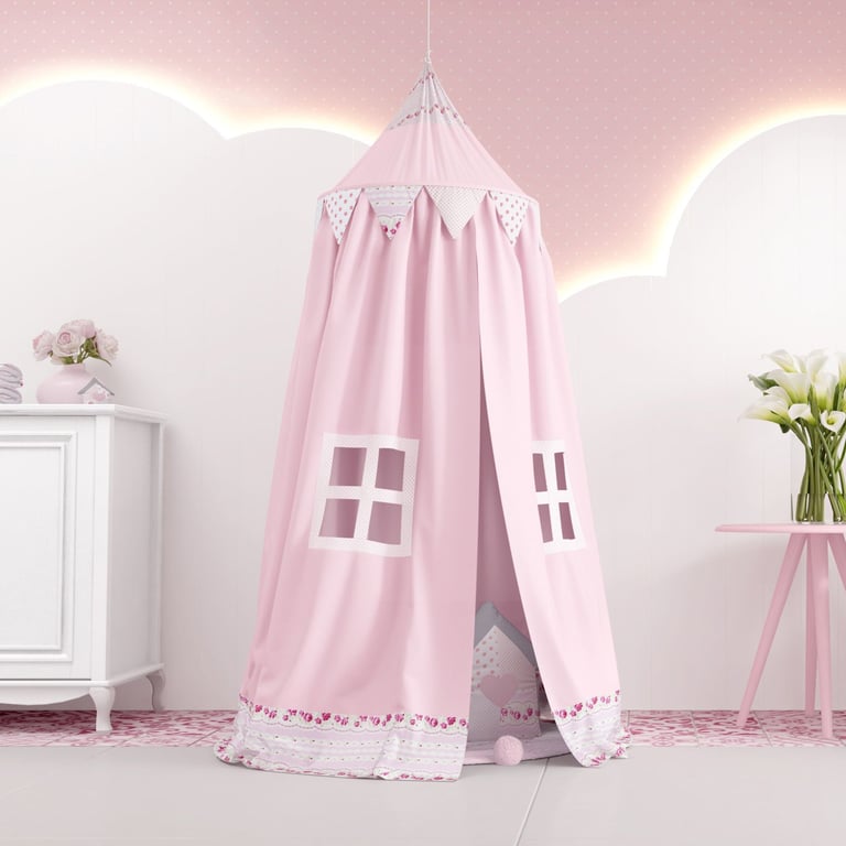 Tenda Dossel Patchwork Rosa 2m