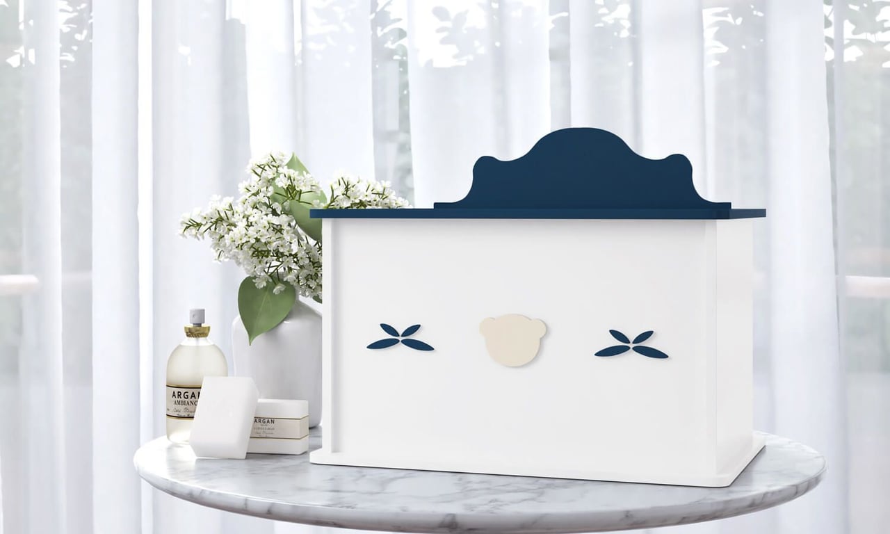 Farmacinha Urso Luxo Azul Marinho