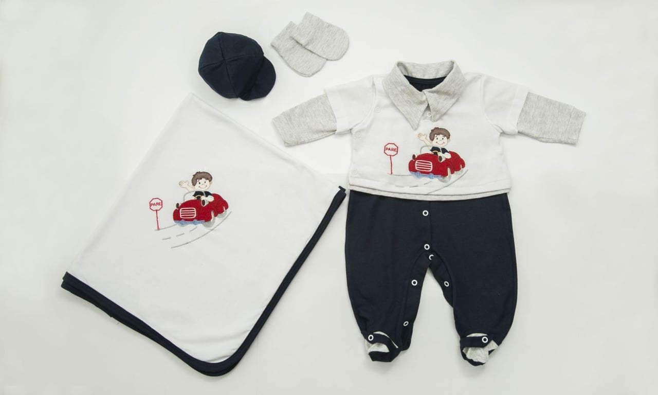 Saída Maternidade Menino no Carro