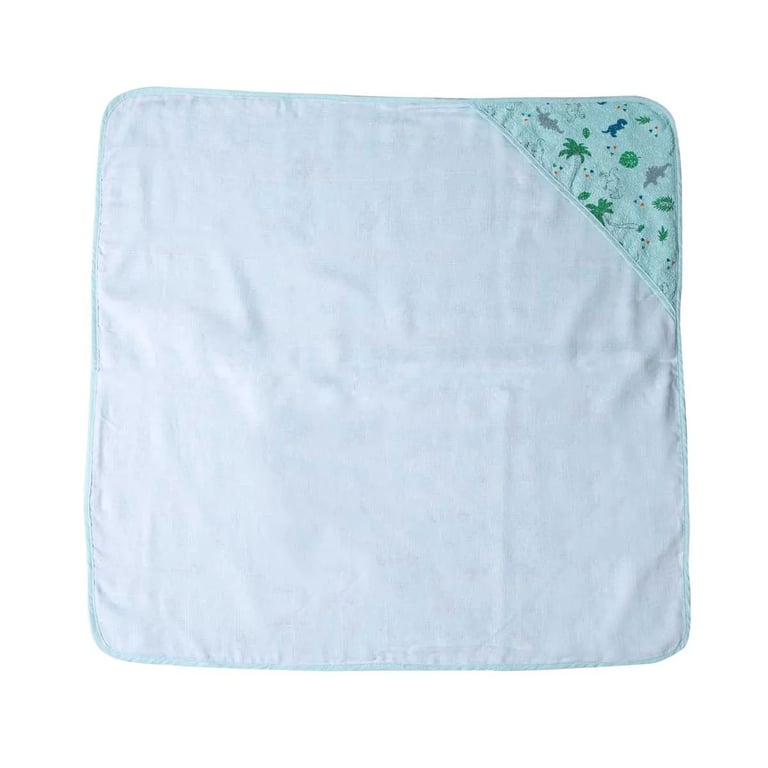 Toalha Felpuda Papizinha Karinho com Capuz Dinossauros — vista alternativa