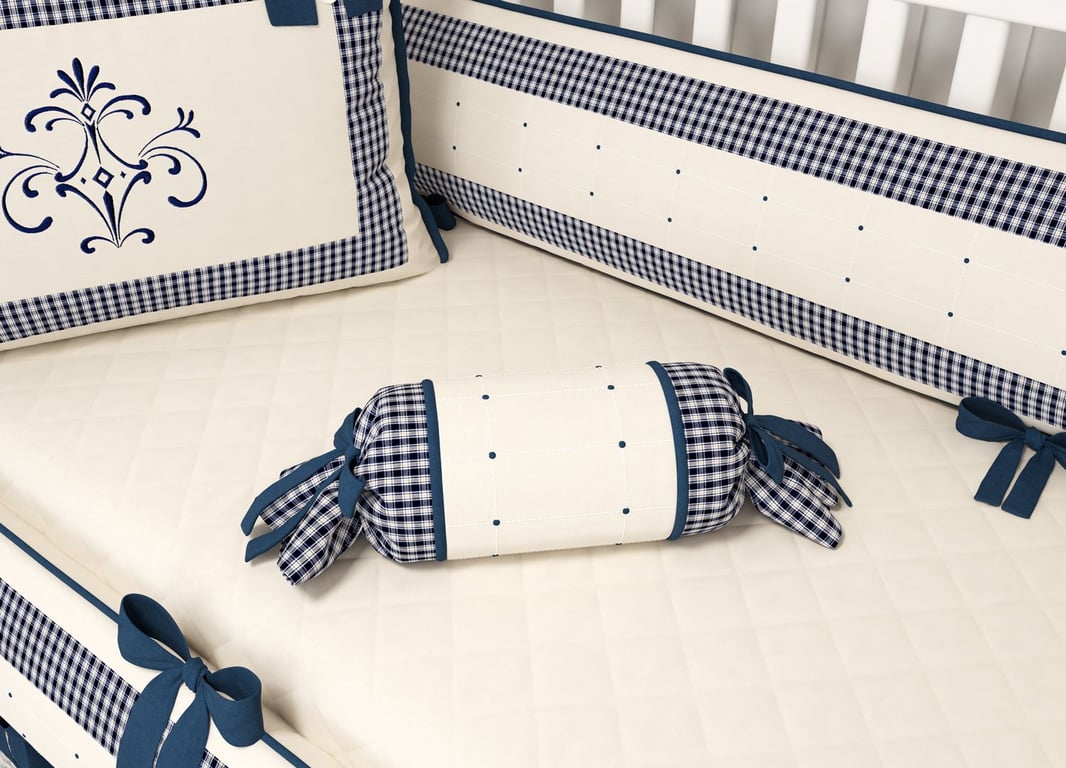 Almofada Apoio Bala Petit Xadrez 60cm — vista alternativa