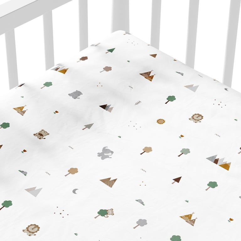 Lençol Berço com Elástico Savana Baby