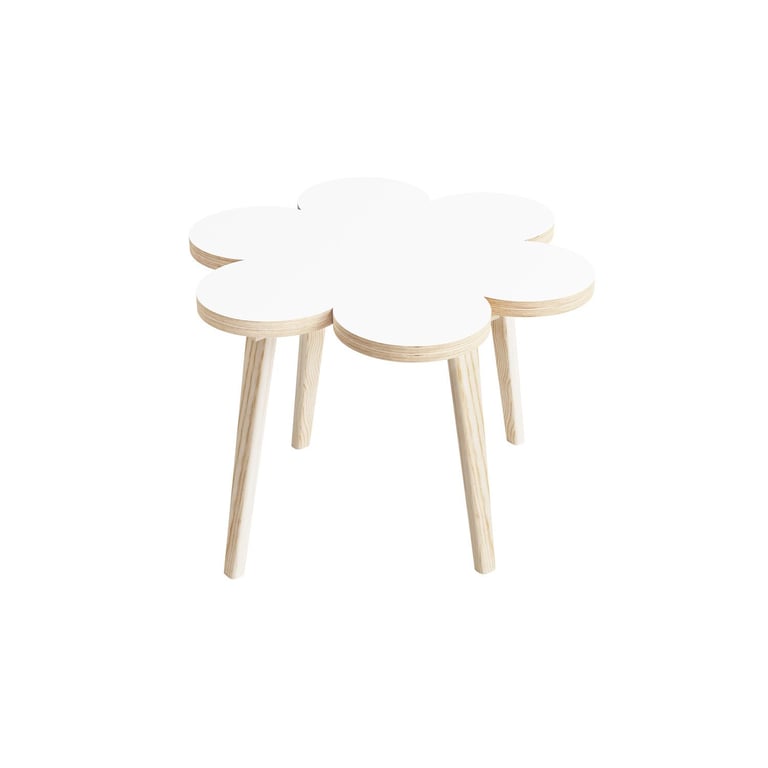 Banco Infantil Flor Branco