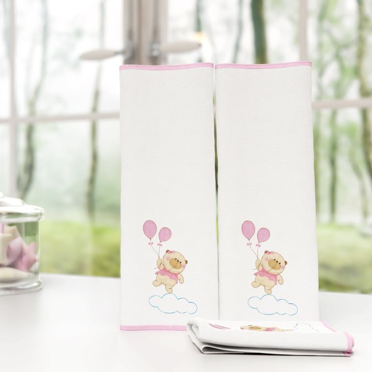 Jogo de Fraldas de Boca Malha Ursinha Nina e o Balão