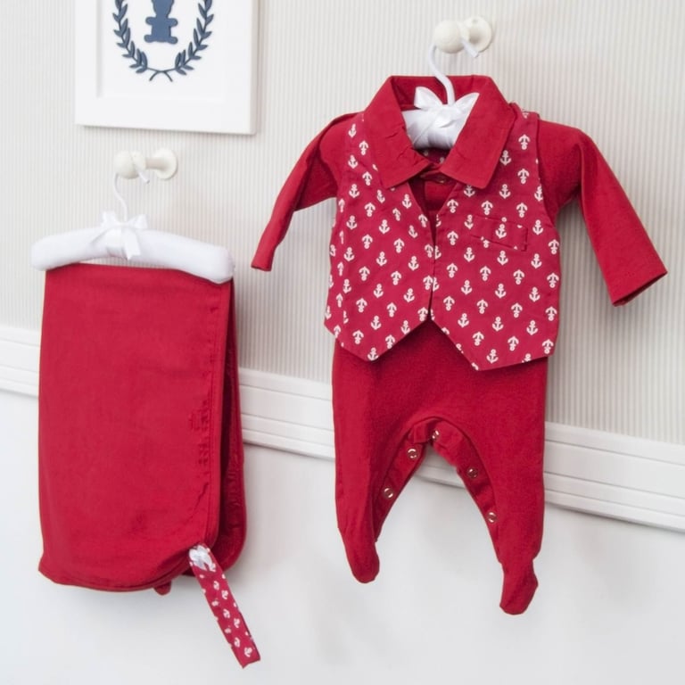 Saída Maternidade Marinheiro 3 Peças