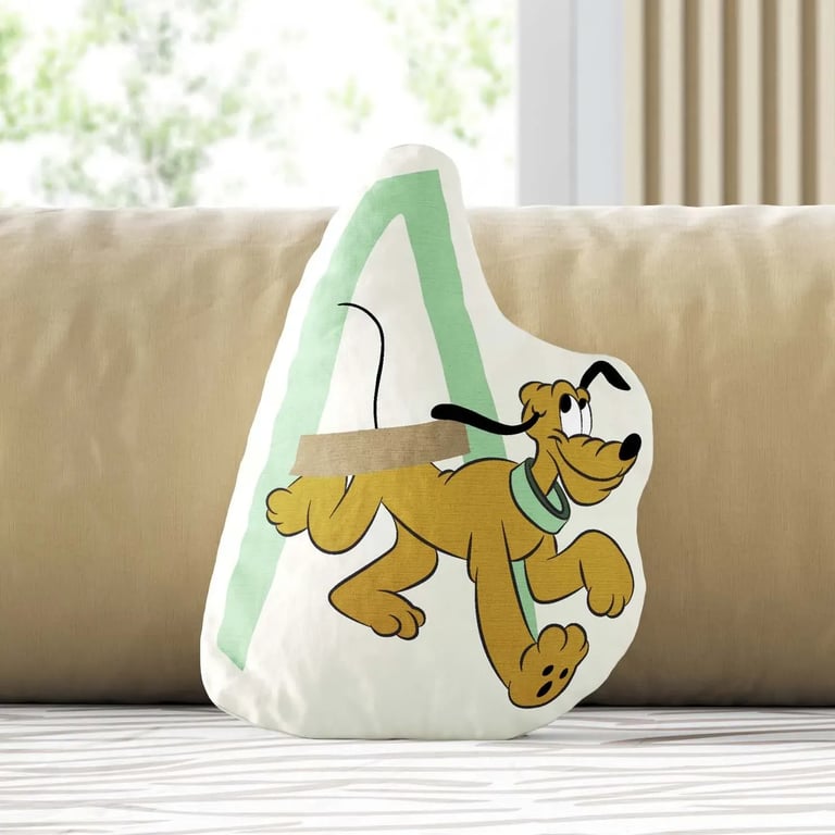 Almofada Pluto Safári Letra A 20cm