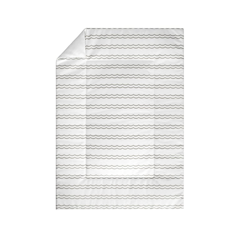 Edredom de Berço Ondinha Cinza