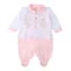 Saída de Maternidade Din Don Bordado Casinha Urso Rosa Claro - imagem 1