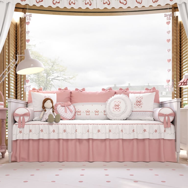 Kit Cama Babá Sophia Rosé