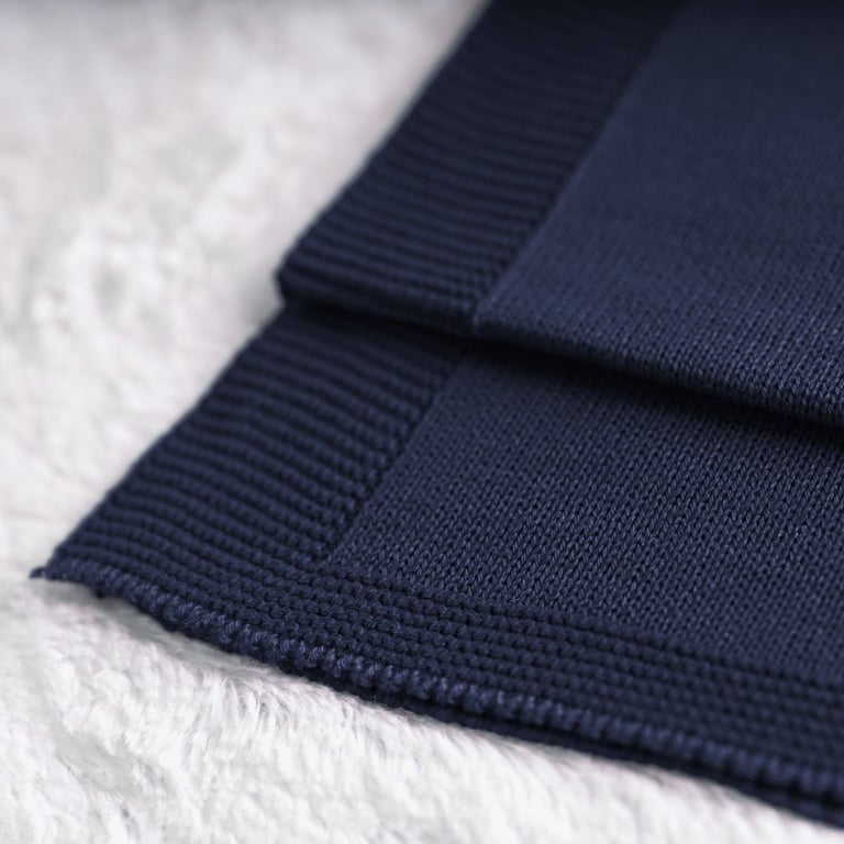 Manta Bebê Tricot Clássico Amarelo Jasmim 80cm — vista alternativa