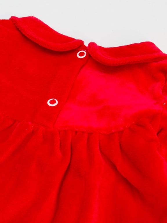 Vestido Manga Longa Bebê Vermelho — vista alternativa
