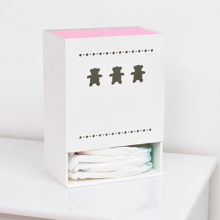 Porta Fraldas Theodore Rosa