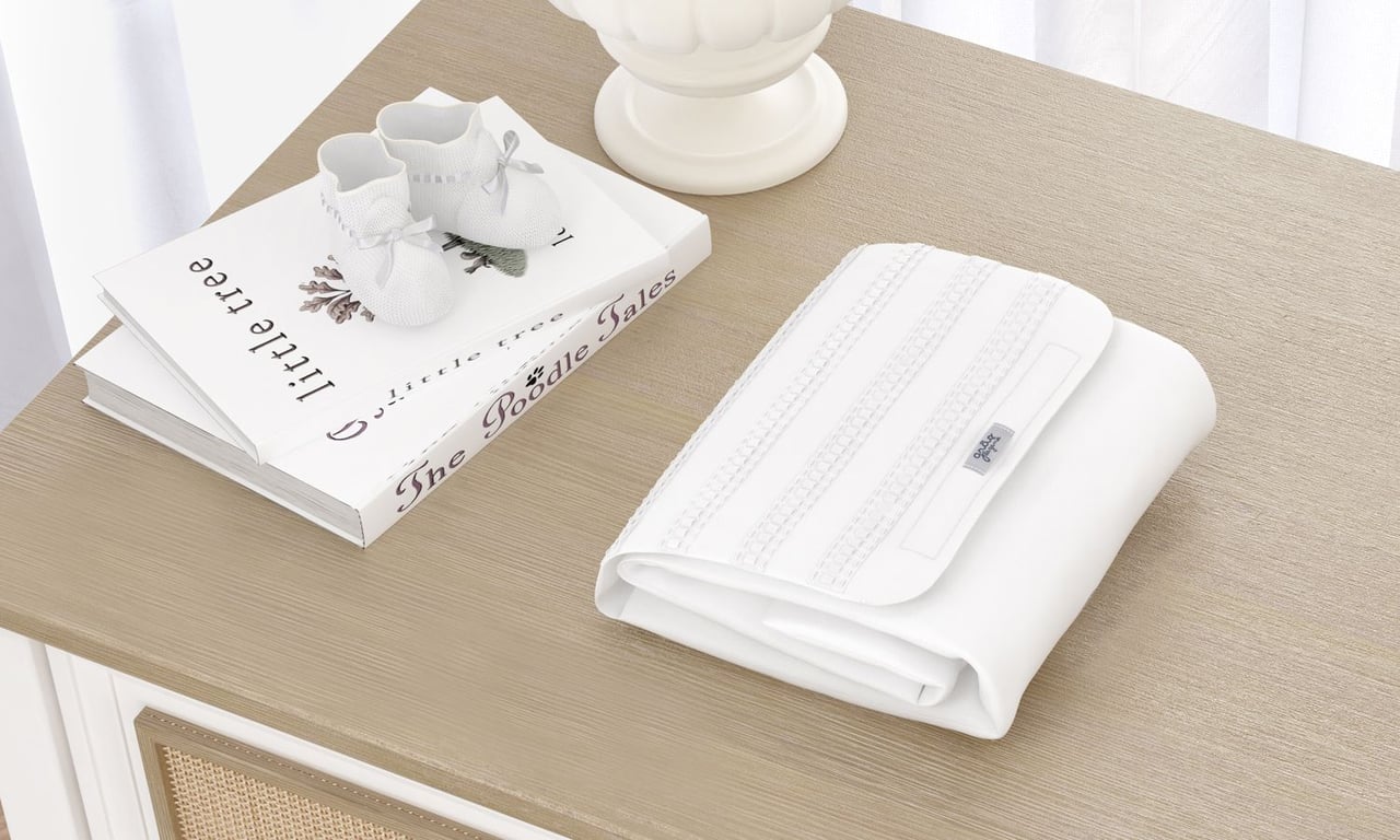 Trocador de Fraldas Portátil Branco Clássico 85x40cm