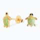 Conjunto Infantil Colar e Brincos Tartaruga Verde e Ouro - imagem 2