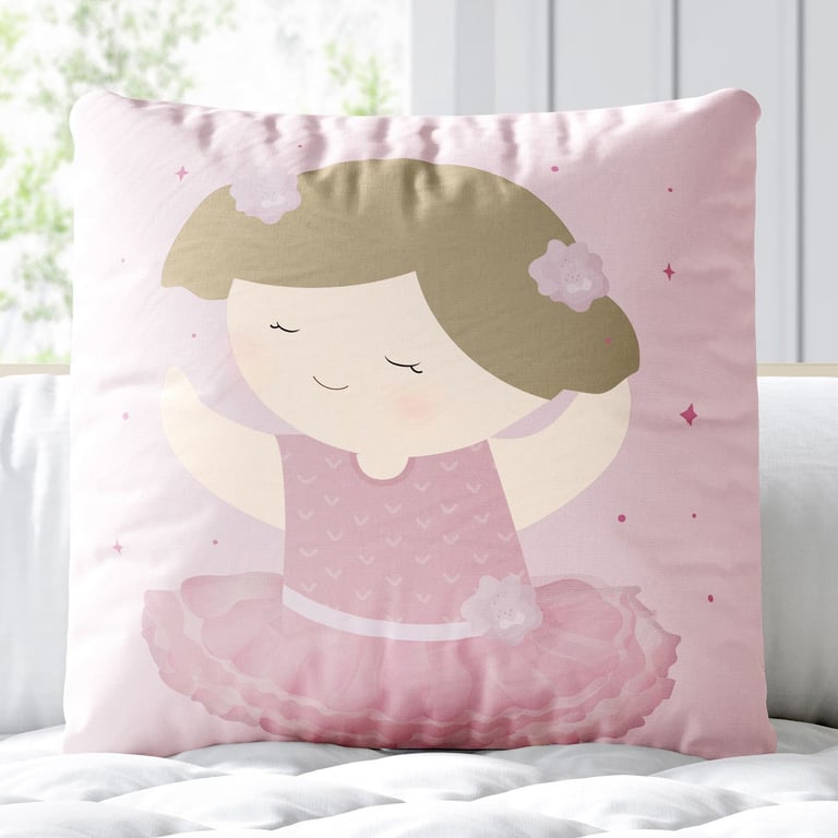 Almofada Quadrada Bailarina Deborah 30cm