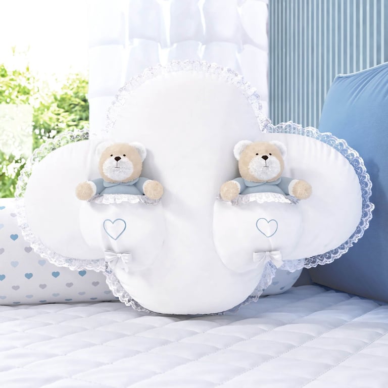 Almofada Nuvem com Ursinhos 56cm