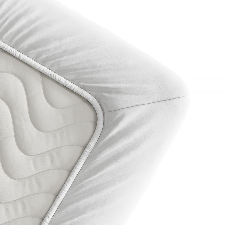 Lençol de Baixo Impermeável Infantil Solteiro Branco — vista alternativa