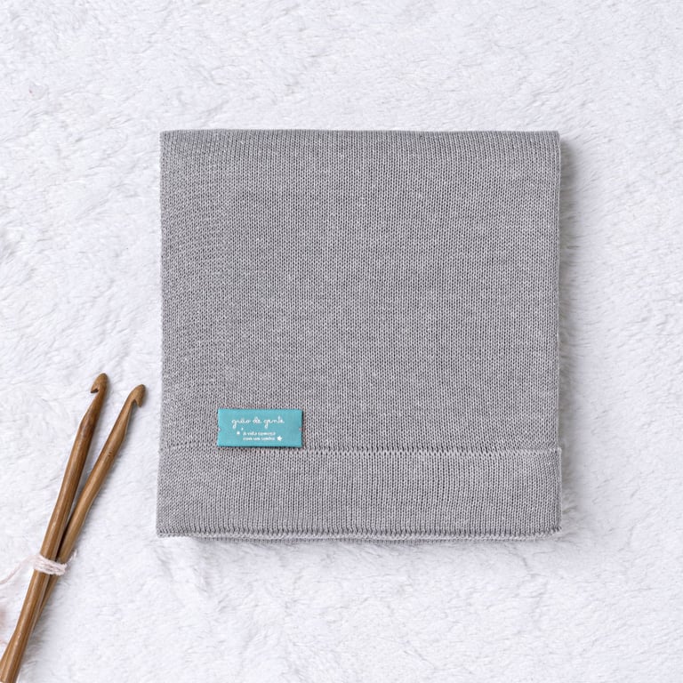 Manta Bebê Tricot Vermelho 80cm