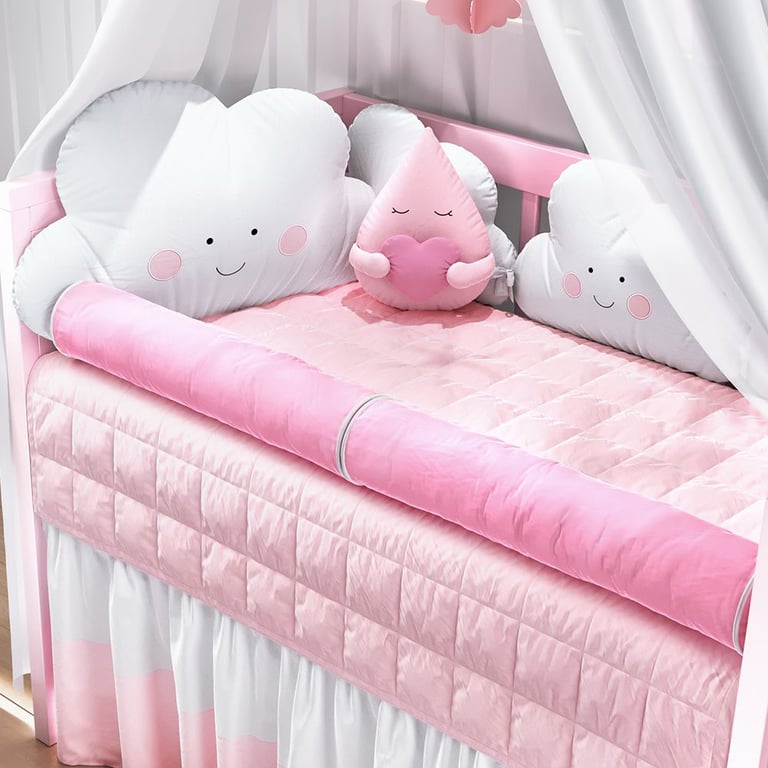 Kit Berço Amiguinhos Nuvem Azul