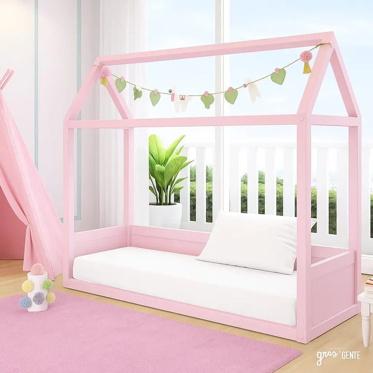 Lençol de baixo c/ elástico Mini Cama Lhamas — vista alternativa