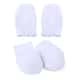 Kit Bebê Sapatinho + Luva Canelado Branco - imagem 3