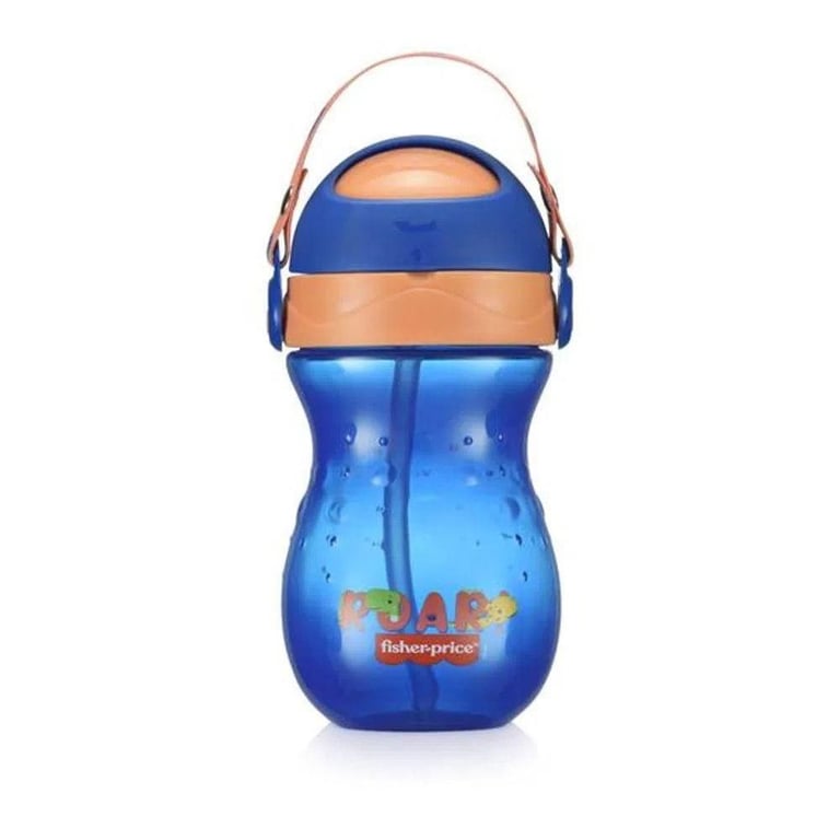 Copo com Canudo Playful Azul Twist