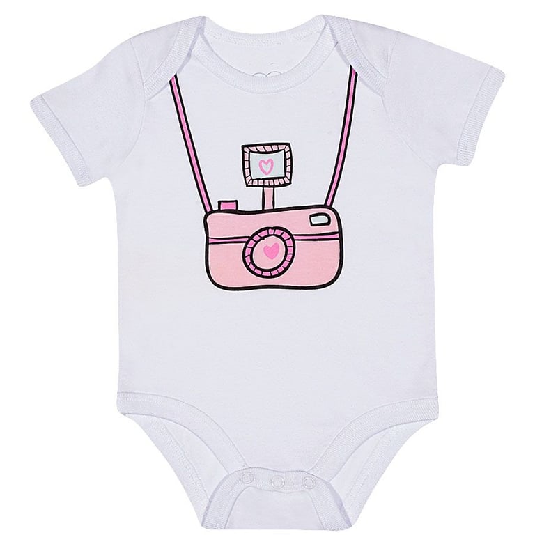 Body Curto Branco Bebê