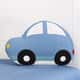 Almofada Carro Azul 25cm - imagem 2