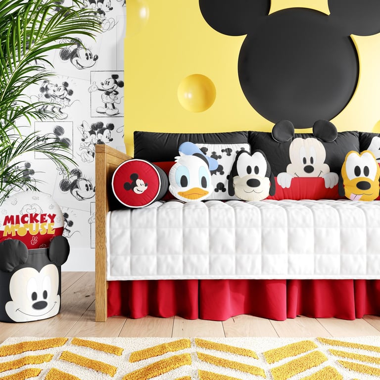 Kit Cama Babá Amiguinhos Mickey Mouse