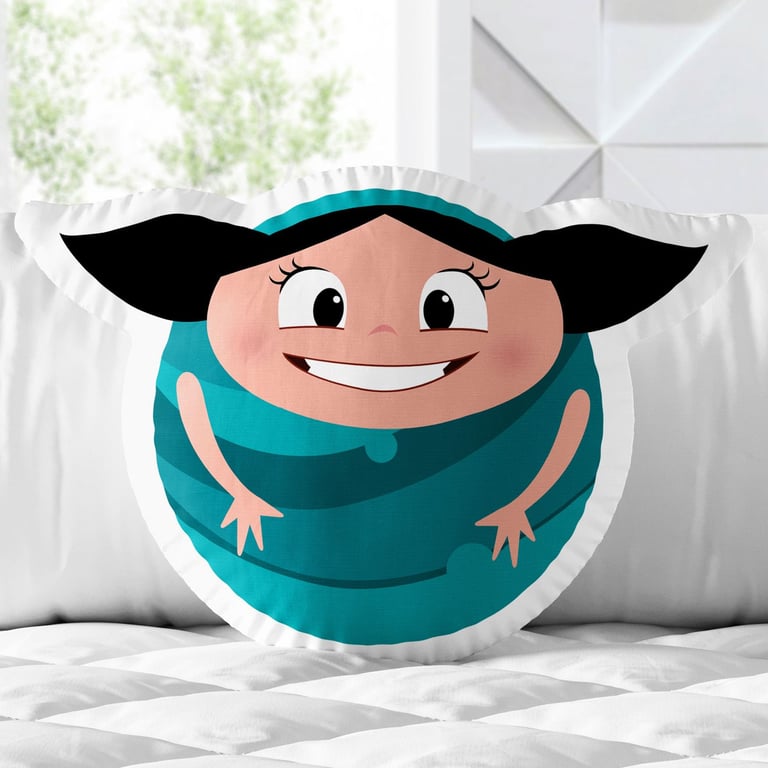 Almofada Redonda Planeta Luna