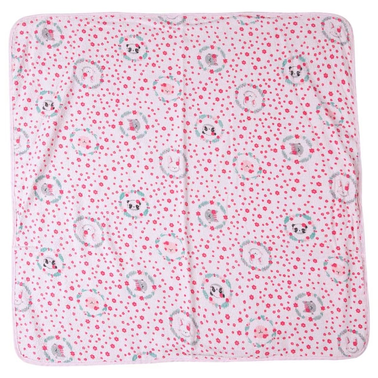 Toalha Felpuda Papizinha Karinho com Capuz Amiguinhas Rosa