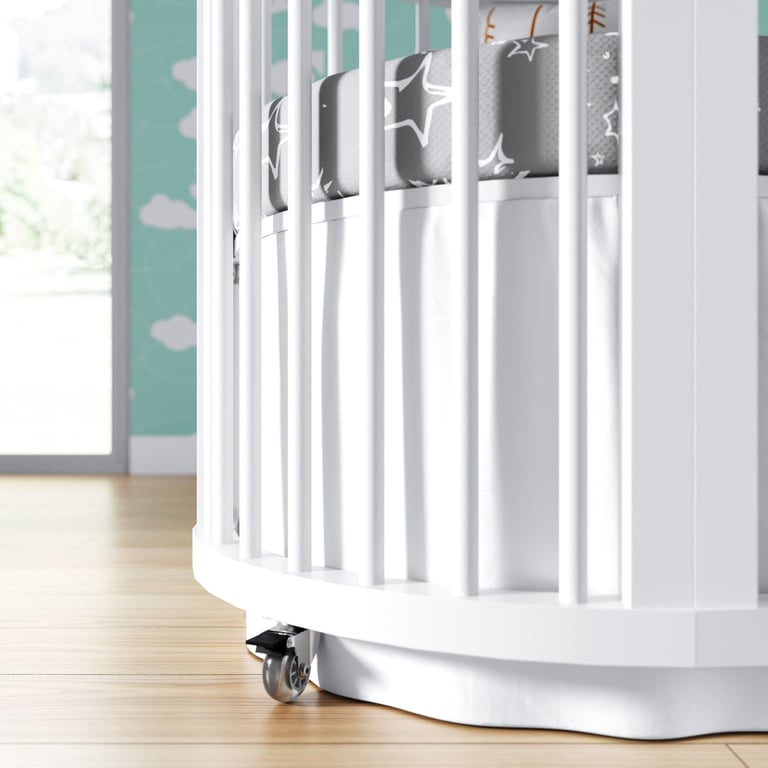 Saia de Berço Redondo Branco