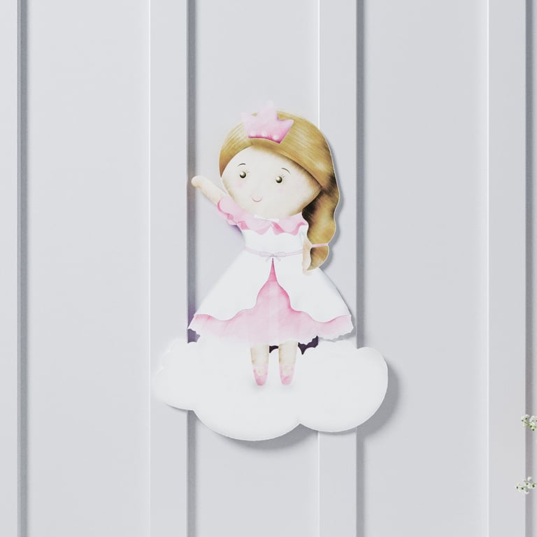 Adesivo de Parede Amiguinha Princesa 26cm