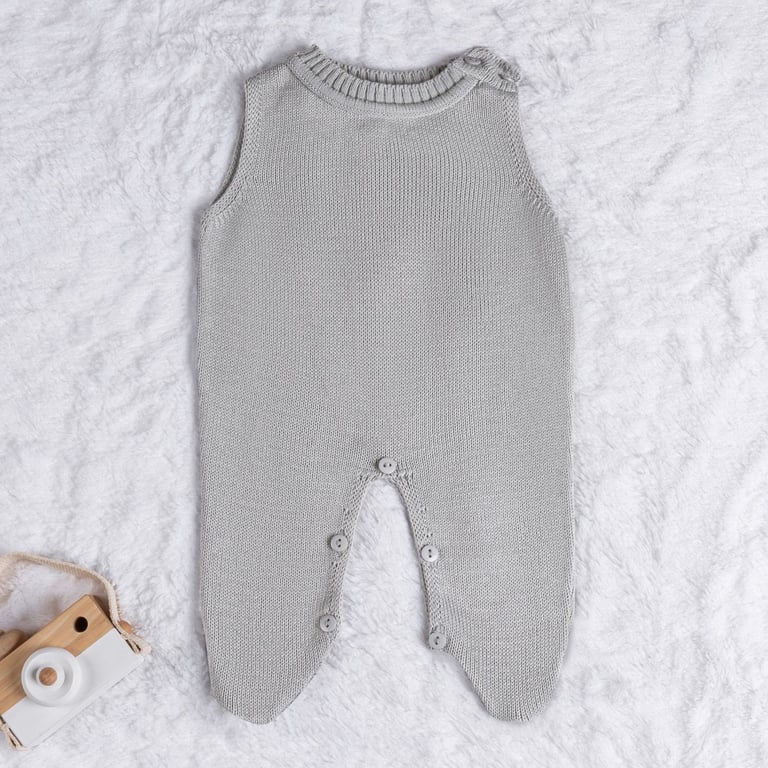 Saída Maternidade Tricot Casaquinho Jacquard Geométrico Cinza, Rosa e Verde — vista alternativa