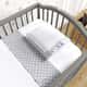 Jogo de Lençol Berço Poá Branco e Cinza 3 peças - imagem 3