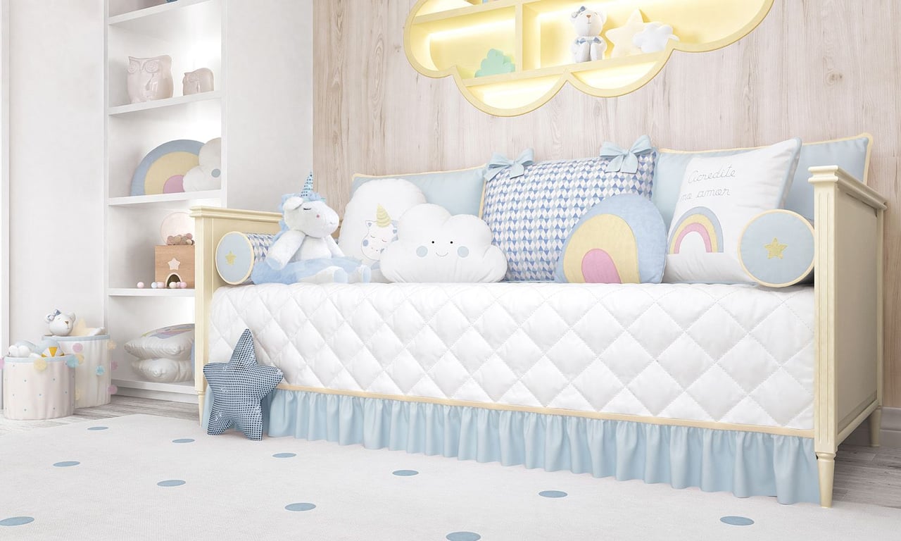 Kit Cama Babá Amiguinhas Unicórnio — vista alternativa