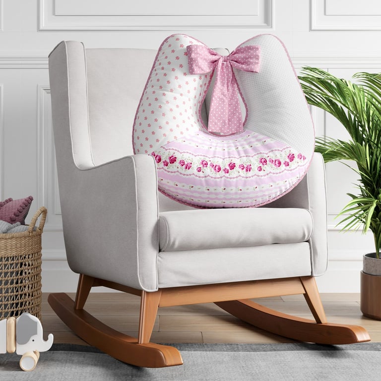 Almofada Amamentação Patchwork Rosa — vista alternativa