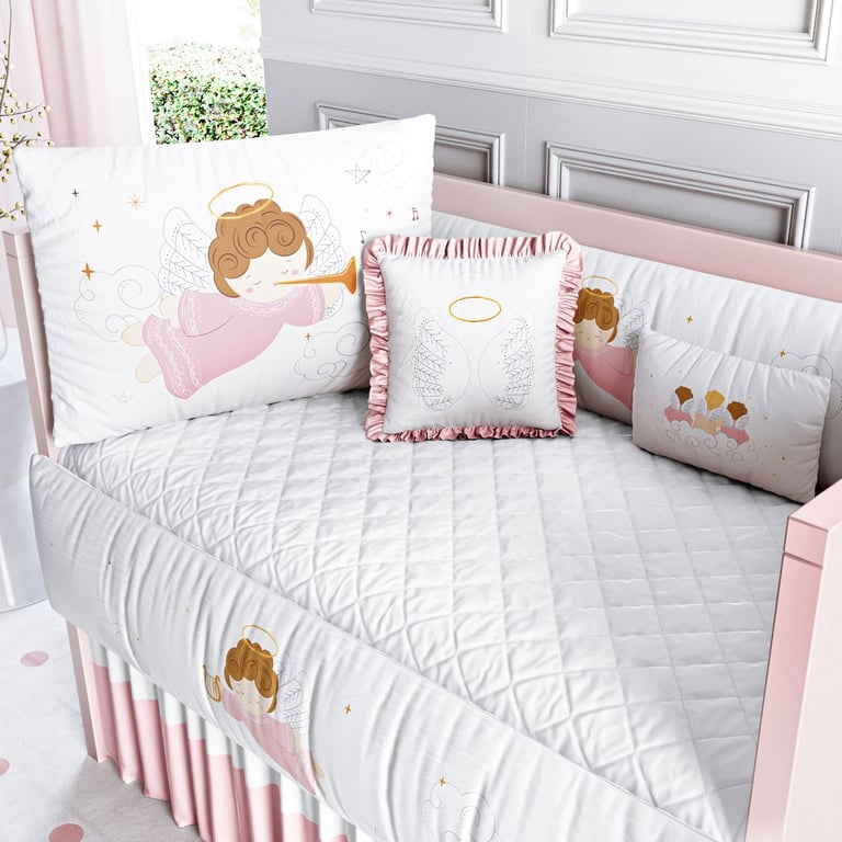 Kit Berço Anjinha Rosa — vista alternativa