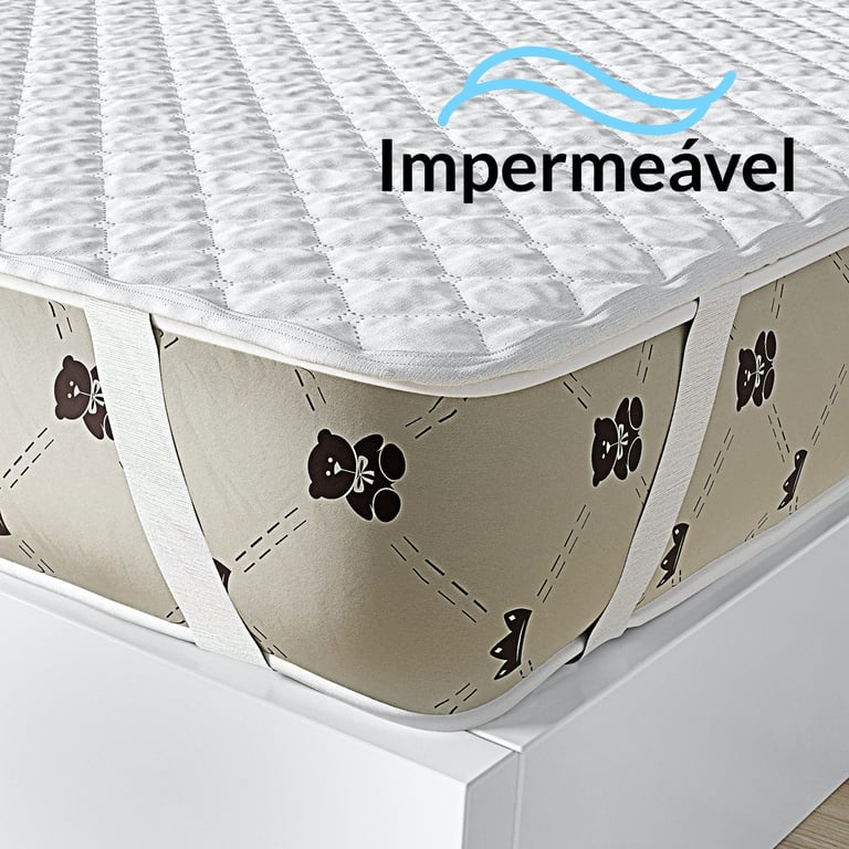 Protetor de Colchão Impermeável Berço Americano 130x70
