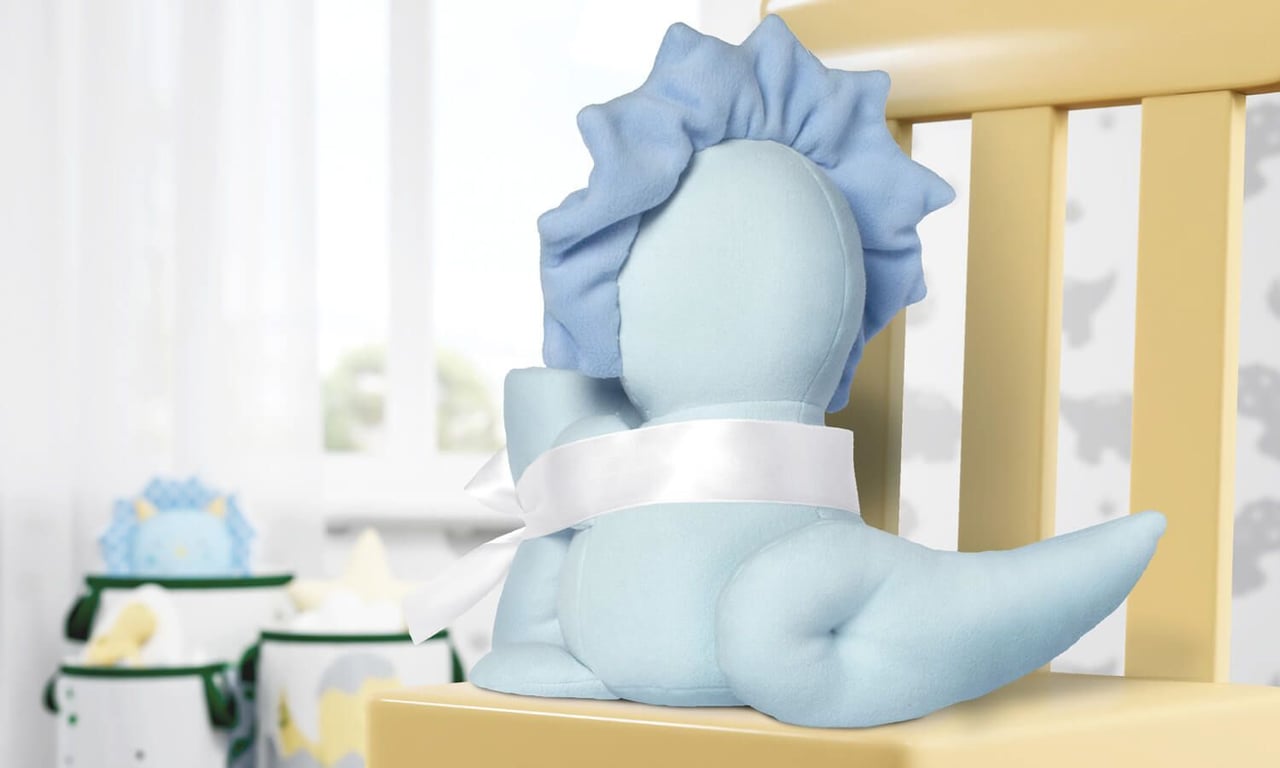 Bichinho de Pelúcia com Cobertor Amiguinho Dino Trici — vista alternativa