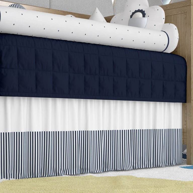 Saia de Berço Barra Listrada Azul