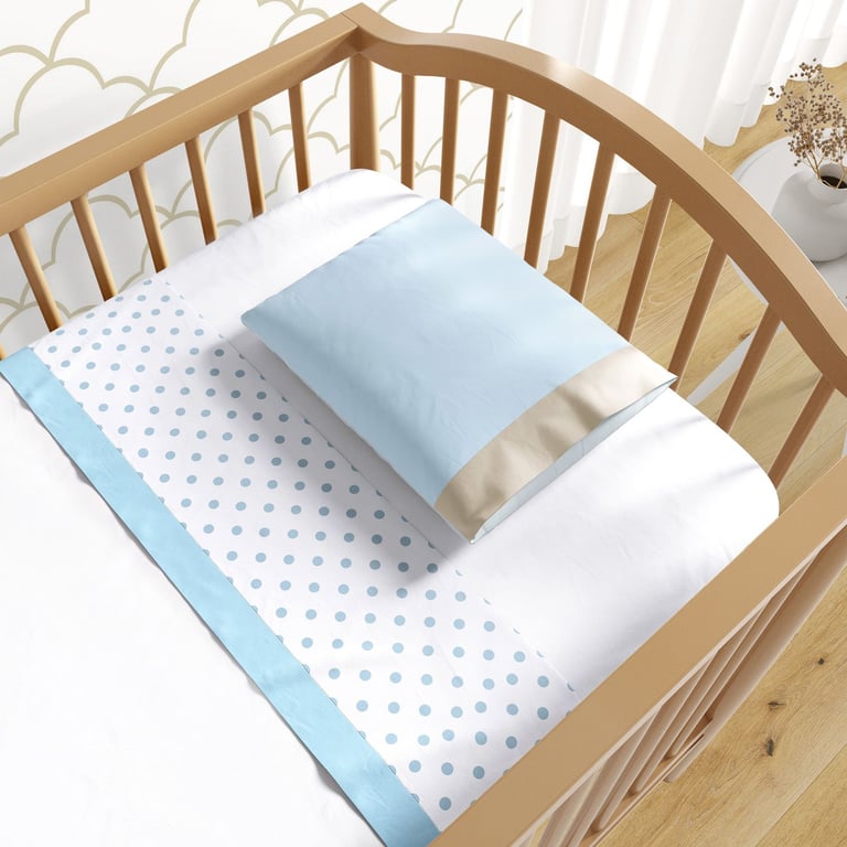 Jogo de Lençol Berço Poá Bege 3 peças