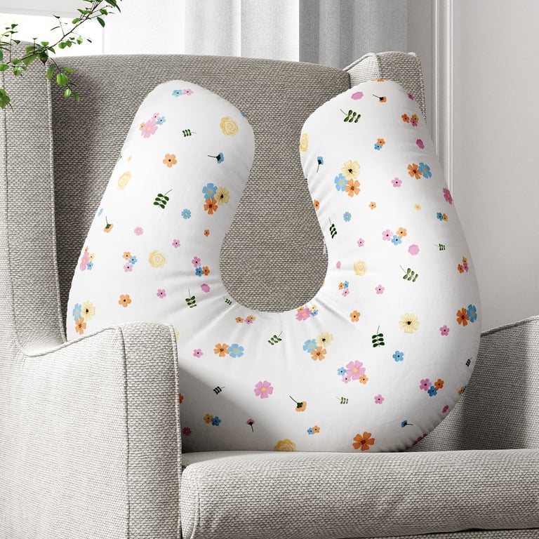 Almofada Amamentação Floral — vista alternativa
