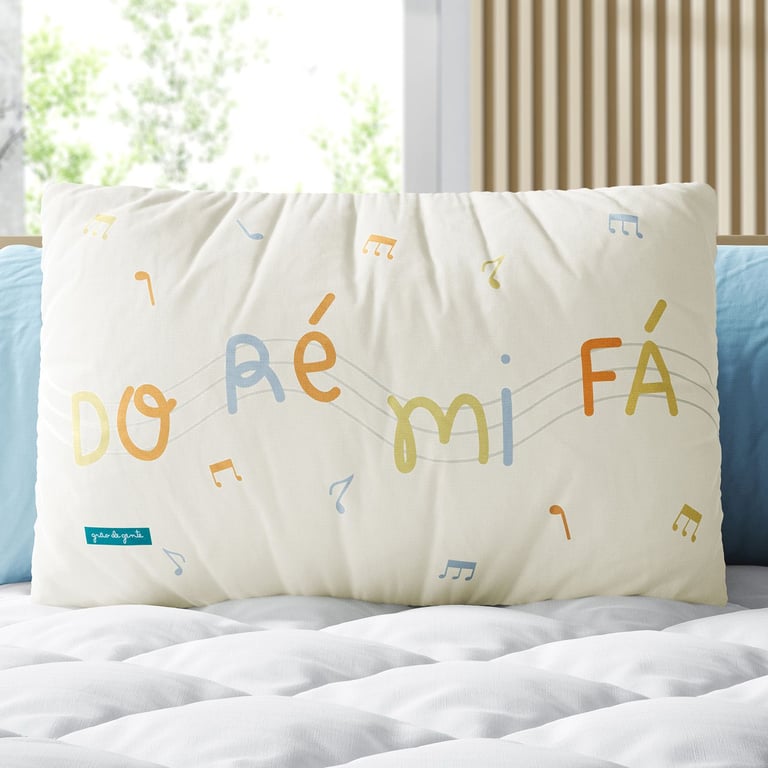Almofada Retangular Notas Musicais 35cm